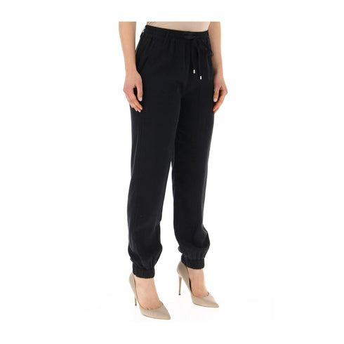 KOCCA Pantaloni Pantalone Donna morbido con coulisse Nero - Francavilla Moda